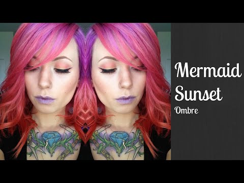 Pravana Mermaid Sunset Ombre Hair Tutorial Youtube
