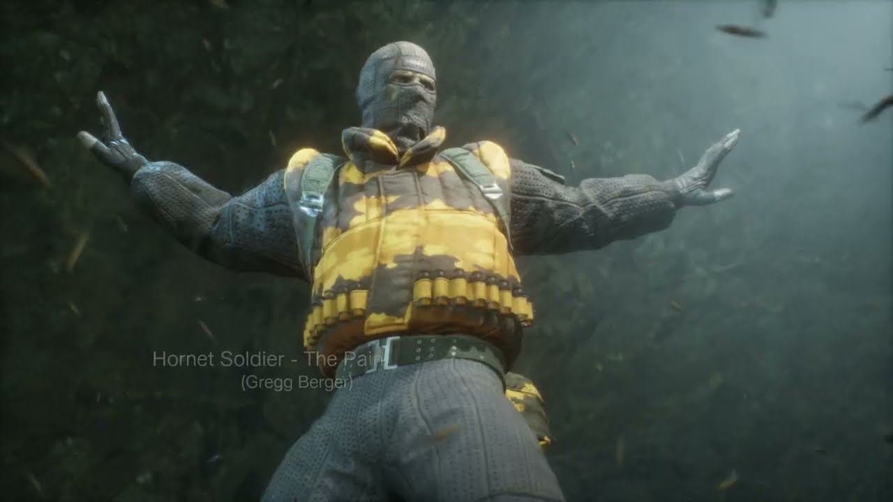 Hornet Soldier - The Pain - Boss Fight ( Non Lethal )- Metal Gear Solid Delta - Unlock Hornet Stripe