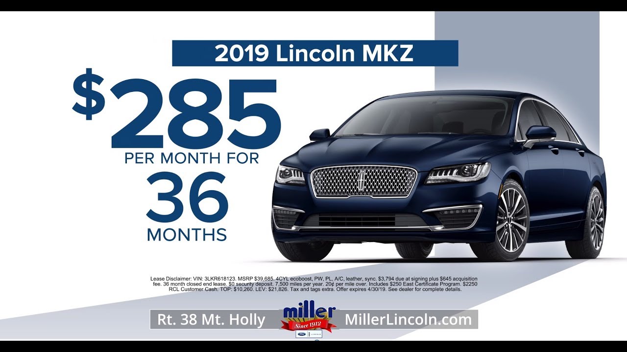 Lincoln MKZ April Offer