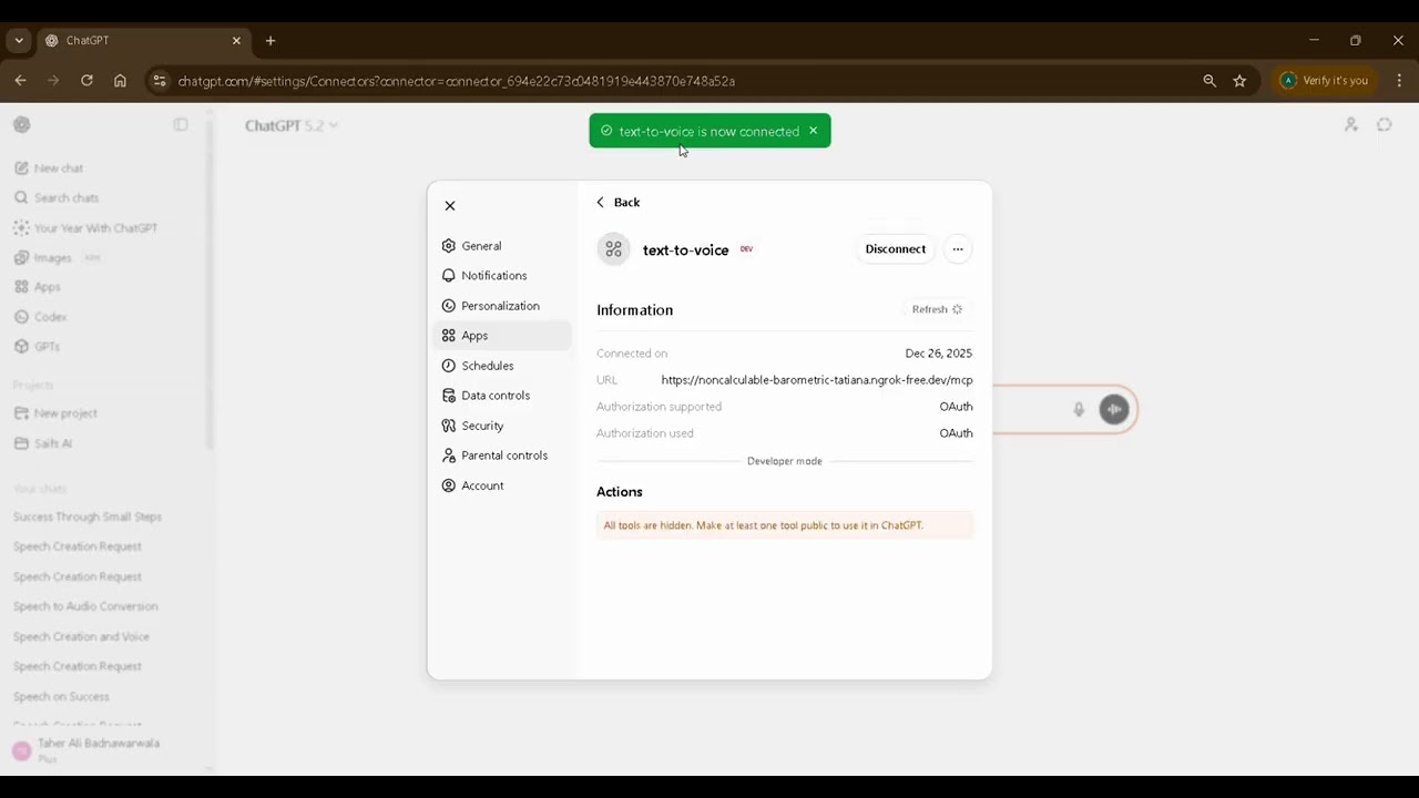 Text to Speech ChatGPT App Demo | Saifs AI