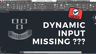 turn off dynamic input autocad 2018