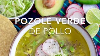 POZOLE VERDE DE POLLO (delicioso \& saludable) - Recetas fáciles Pizca de Sabor