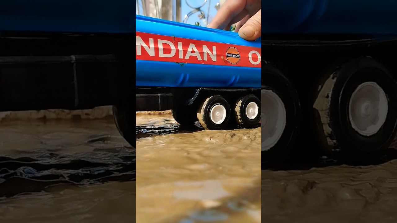 Indian Oil Tanker Diecast Scale Model Miniature Fully loaded Extreme mud offroad TATA Truck