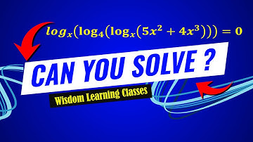 CAN YOU SOLVE THIS LOGARITHM PROBLEM |Solving Logarithm Problems: Finding X| MATHS OLYMPIAD 2026