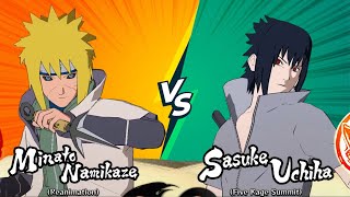 ᴴᴰ Minato Namikaze : 4th Hokage vs Susuke Five Kage Summit (AI vs AI) Naruto  Ninja Storm 4 #nuns4