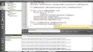 04.08 Menu Open Recent Files - TextEditor - Qt C++