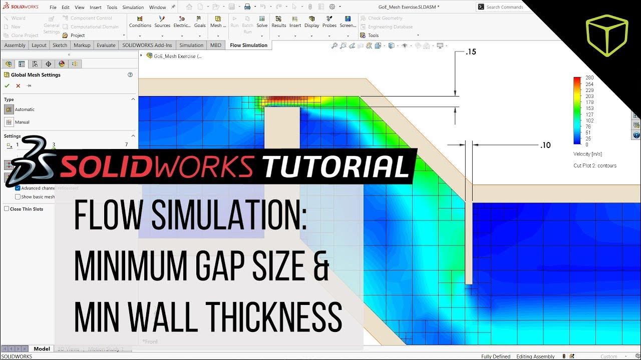 SOLIDWORKS Flow Simulation Quick Tip Minimum Gap Size and Minimum