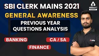 SBI Clerk Mains 2021 | General Awareness | Previous Year Questions Analysis