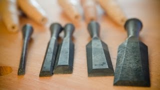 My most used chisels from left to right : r/handtools