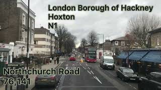 Full Route Visual - Route 76 - Waterloo, Baylis Road to Tottenham Hale | LT890 (LTZ1890)