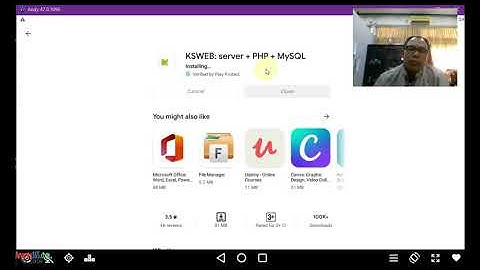 Tutorial installasi server PHP dan MySQL pada HP Android menggunakan aplikasi KSWEB (aryanto)