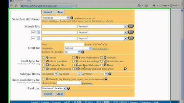 Searching WorldCat