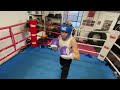 Boxing POV sparring a shorter fighter