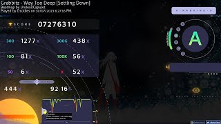 osu! | This map is so much HARDER than it looks | 7.59* Way Too Deep - A Rank