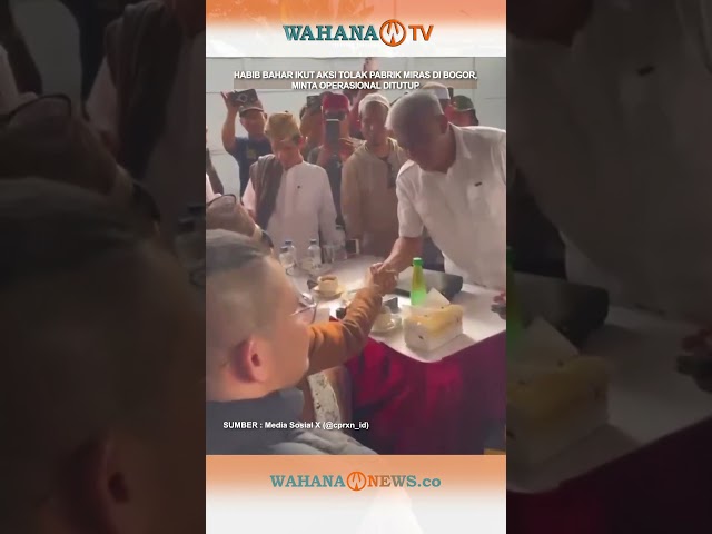 Habib Bahar Ikut Aksi Tolak Pabrik Miras di Bogor, Minta Operasional Ditutup
