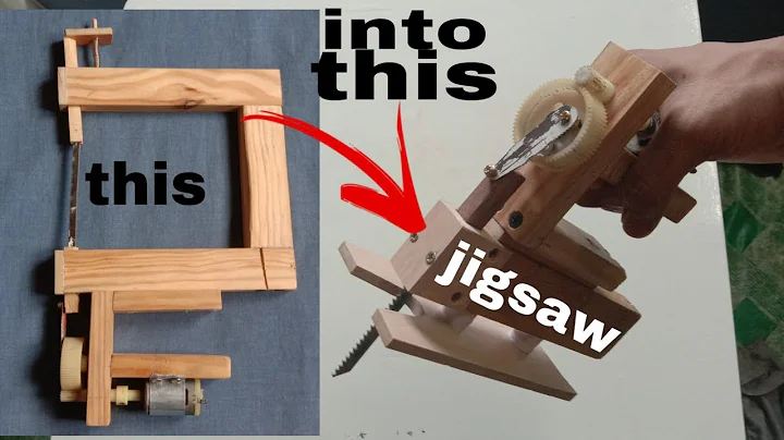 DIY JIGSAW MACHINE | SCROLLSAW INTO JIGSAW