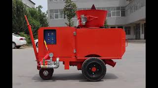 Refractory dry gunning machine for refractory installation