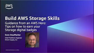 AWS Storage learning badges guidance and best practices