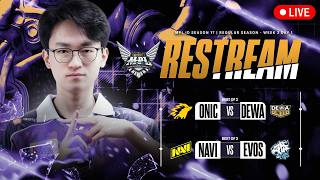 RESTREAM MPL ID WEEK 3 DAY 1 | NAVI VS EVOS!