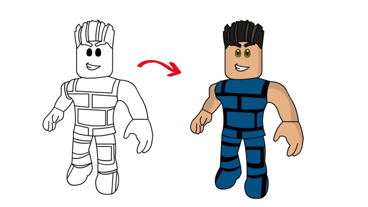 Roblox Avatar Coloring Page Image credit: Roblox Avatar by Yadia Chenia  Permission:  For personal an…