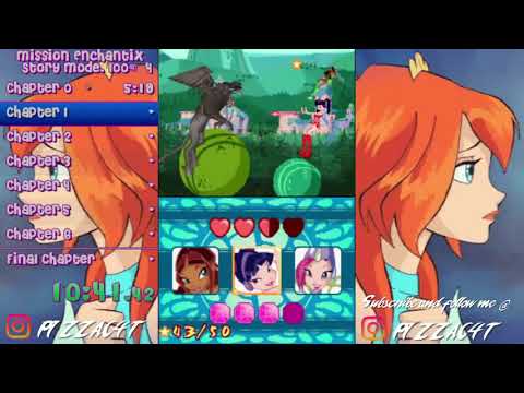 Winx Club: Mission Enchantix Story Mode 100% (Medium) in 1:53:00.209