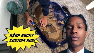ASAP ROCKY CUSTOM FACE RUG | Full Detailed Tufting Process