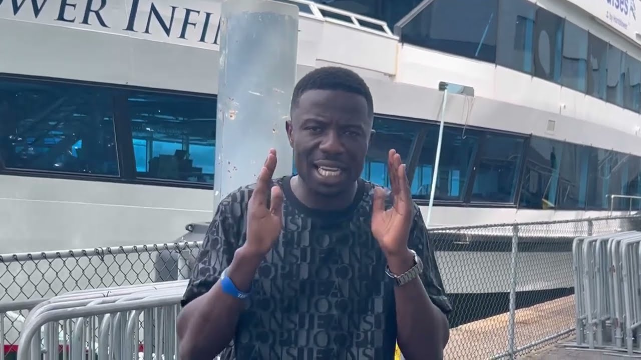 USA 🔥😂 Kwaku Manu Throwing Stones To The Park 😍AFRICAN MOST BEAUTIFUL USA SEASON II  IN THE SHIP