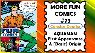 MORE FUN COMICS #73 - First Appearance and Basic Origin of Aquaman | Narrated Comic Story