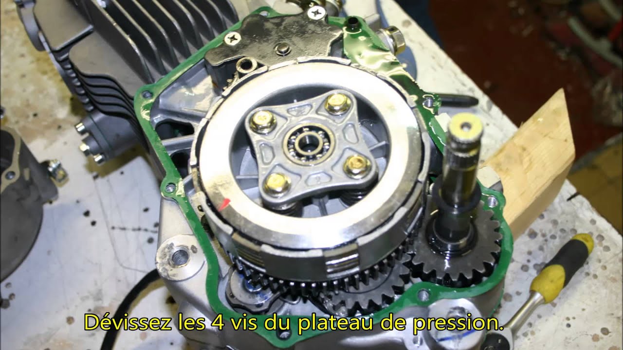 Démontage et montage de l'embrayage des moteurs YX150 et ... yz 125 engine diagram 