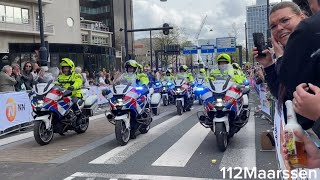 Marathon Rotterdam 2024! - Hulpdiensten begeleiden traditiegetrouw de laatste loper naar de finish!