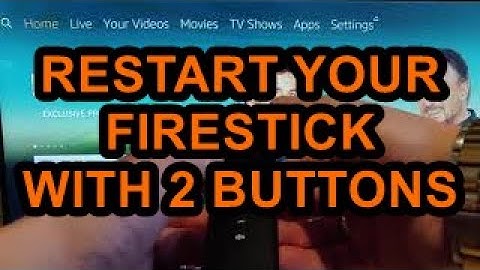 How to Restart Your 4K Fire TV stick Using 2 Buttons on your Remote