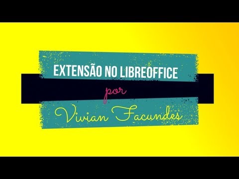 Como instalar extensão no LibreOffice