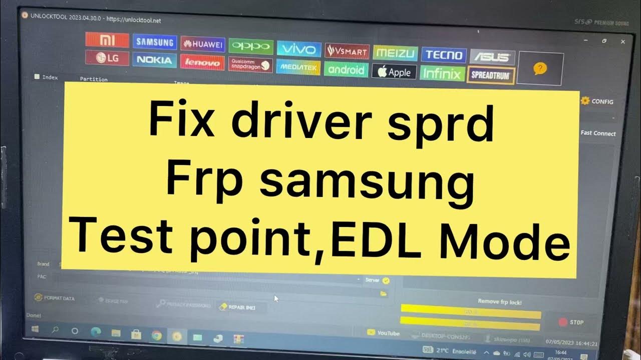 Fix Driver SPRD Frp Samsung test point A03 ,A03 core ,A03S YouTube