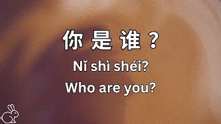 你是谁? - Who are you? | Learn Chinese Question Words in a Song (Lyrics Chinese, Pinyin & English)