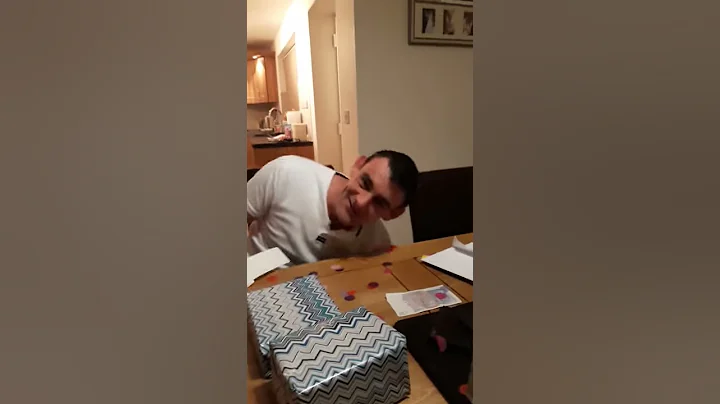 Husband with a boomf card