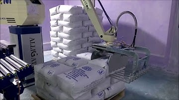 Bag Palletizing System | Alligator Automations | Robotic Packaging Solution