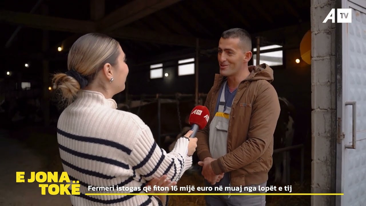 Fermeri istogas që fiton 16 mijë euro në muaj nga lopët e tij