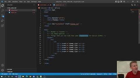 CSS Tutorial - CSS Media Queries with CSS FlexBox on a Navbar