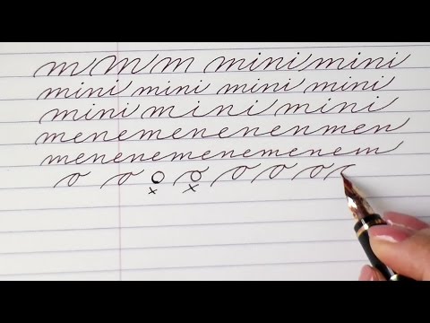 How to write a cursive m