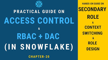 Role, Grants & Role Hierarchy In Snowflake | Chapter-20 | Snowflake Hands-on Tutorial