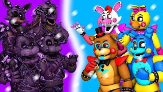 FNAF Toxic Animatronics vs Glamrock Toys