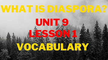 HSC| English 1st Paper| Unit 9| Lesson 1| What is Diaspora| Vocabulary|