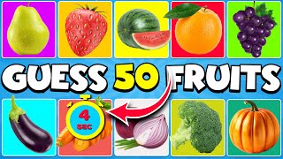Guess the Fruit in 4 Seconds 🍍🍓🍌 | 50 Different Types of Fruit #quizchallenge  screenshot 5