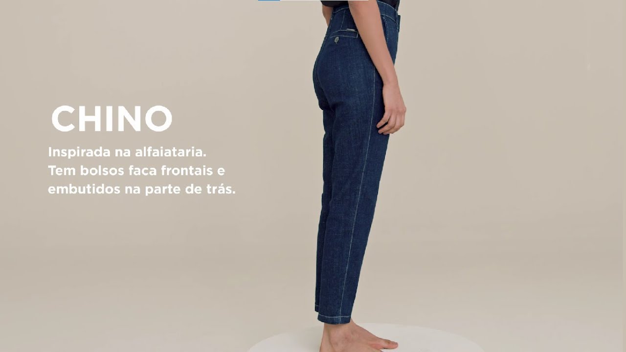 DAMYLLER Guia Jeans - Calça CHINO Feminina