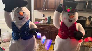 Spinning Snowflake Snowman Duet