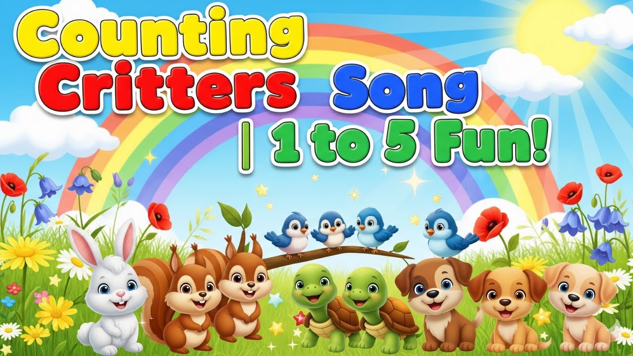 Fun Counting Song with Critters | Learn Numbers 1 to 5 for Kids | Kids ...