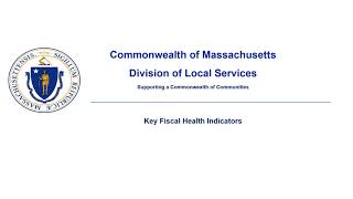 Key Fiscal Health Indicators