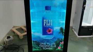 Transparent LCD Display Refrigerator for Drinks or Food