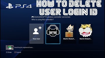 PS4 How to delete a user login ID - PlayStation 4