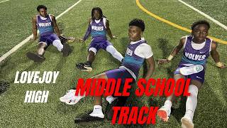 Eddie White Academy Middle Track at Lovejoy High School Mekhi Glasper and Harrison Barnes 400 Meter